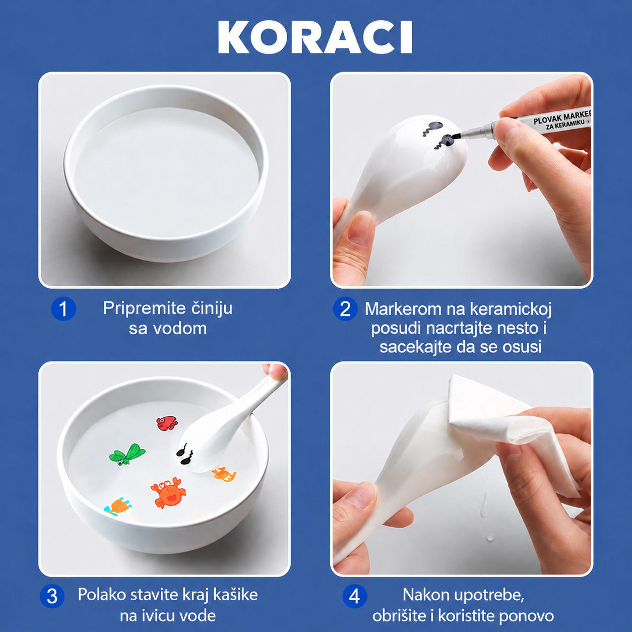 Magični Flomasteri za Crtanje po Vodi