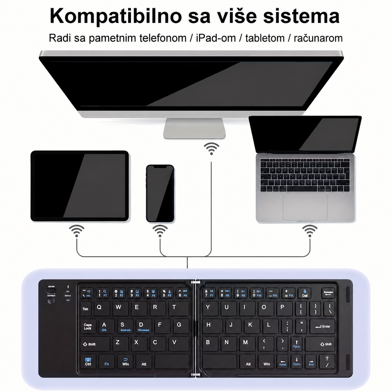 Sklopiva Bluetooth tastatura