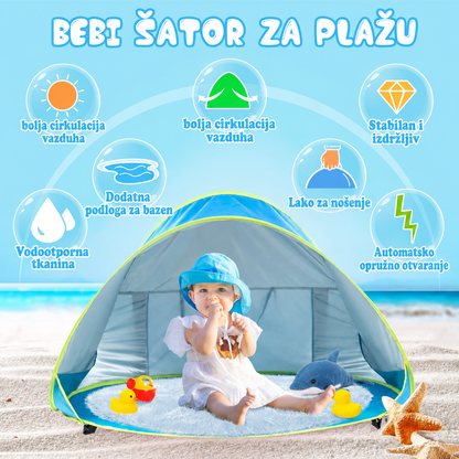 2 u 1 Dečiji šator i bazen za bebe
