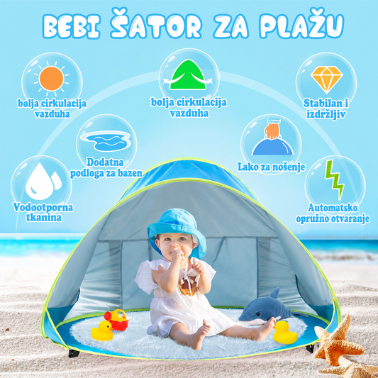 2 u 1 Dečiji šator i bazen za bebe
