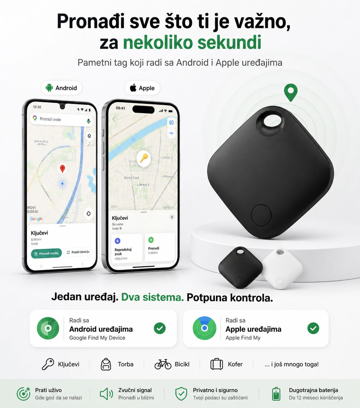 SmartTag Go – GPS uredjaj koji radi sa androidom ili iphoneom