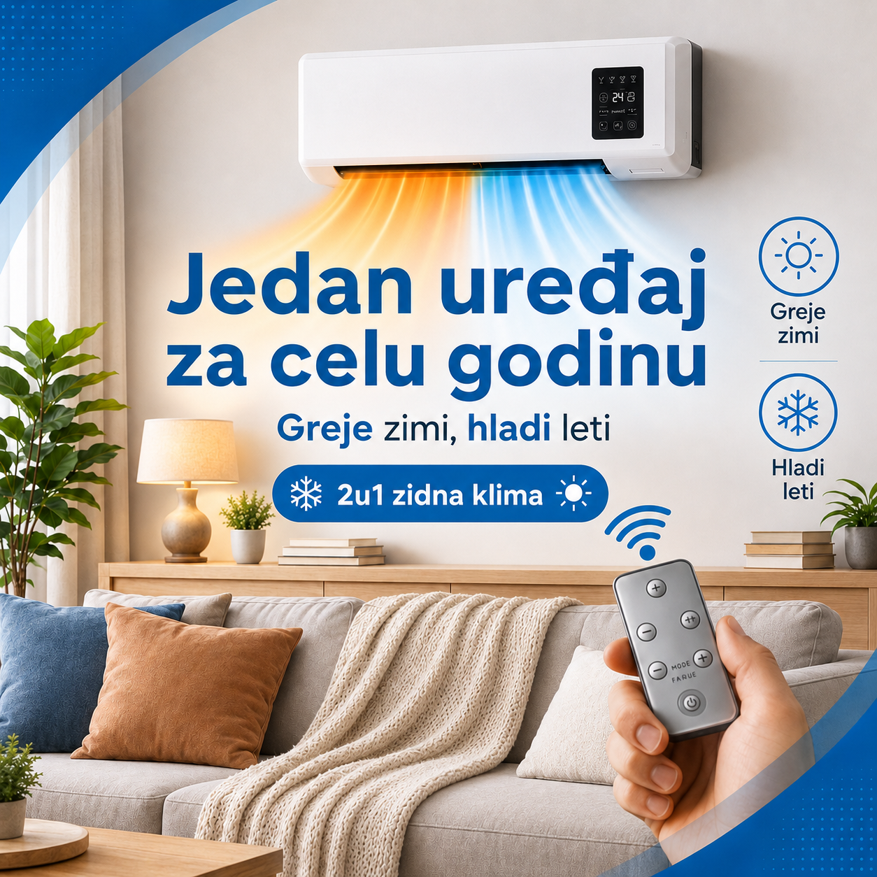 Zidni mobilni klima uređaj