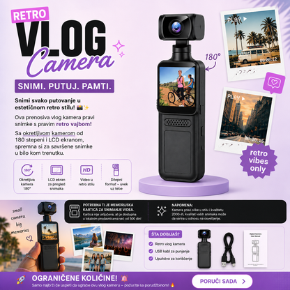 Vlog Kamera za Letnje Estetične Snimke