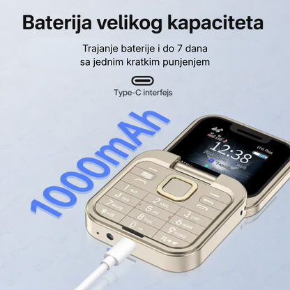 SeniorGo Flip Preklopni telefon — Jednostavan, praktičan i pouzdan