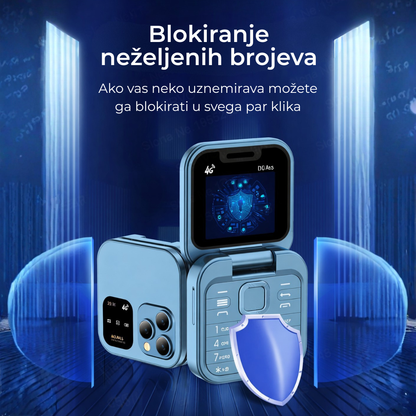 SeniorGo Flip Preklopni telefon — Jednostavan, praktičan i pouzdan