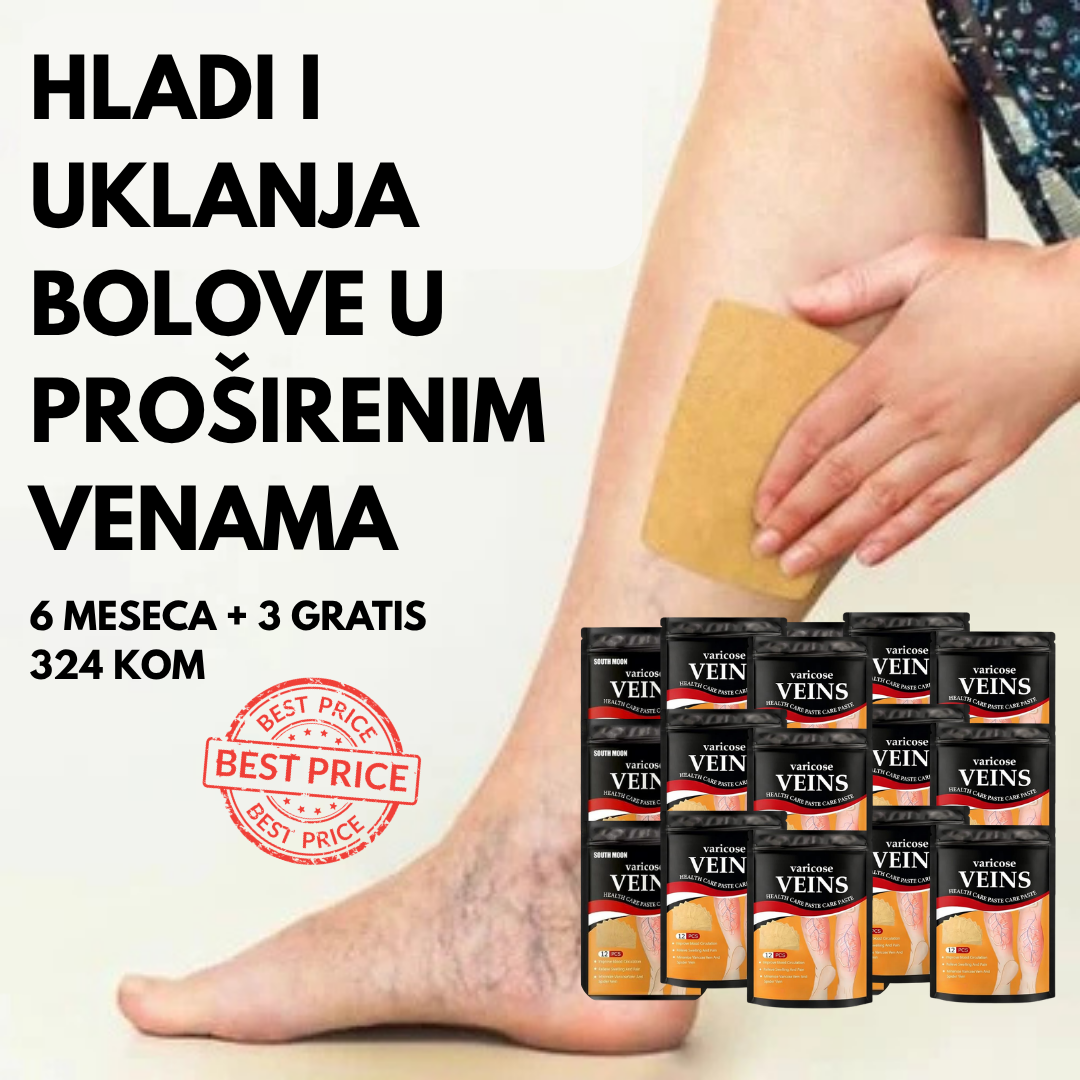 Flasteri za uklanjanje bolova od proširenih vena (pakovanje za mesec dana)
