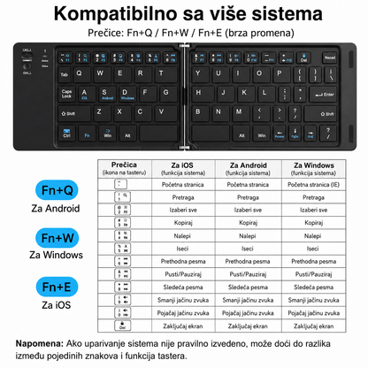 Sklopiva Bluetooth tastatura