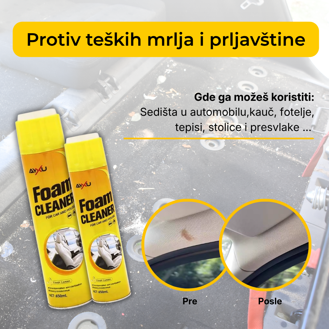 Efektivna pena za čišćenje prljavštine