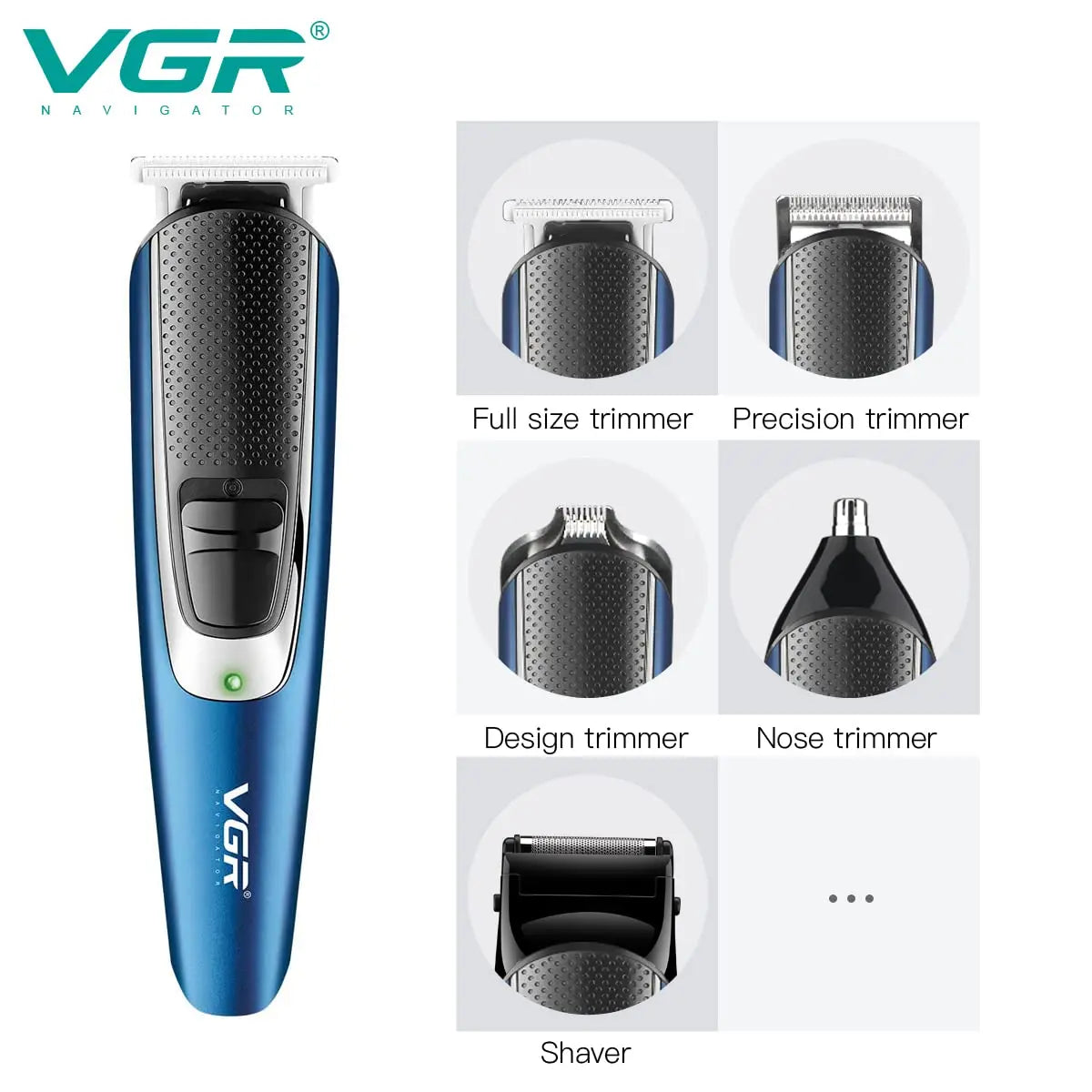 VGR V-172 Trimer 5 u 1 za Kosu, Bradu i Telo