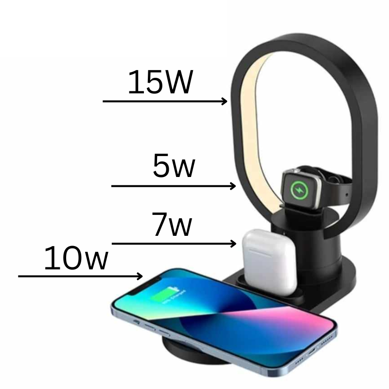 4 u 1 bežični punjač i noćna lampa