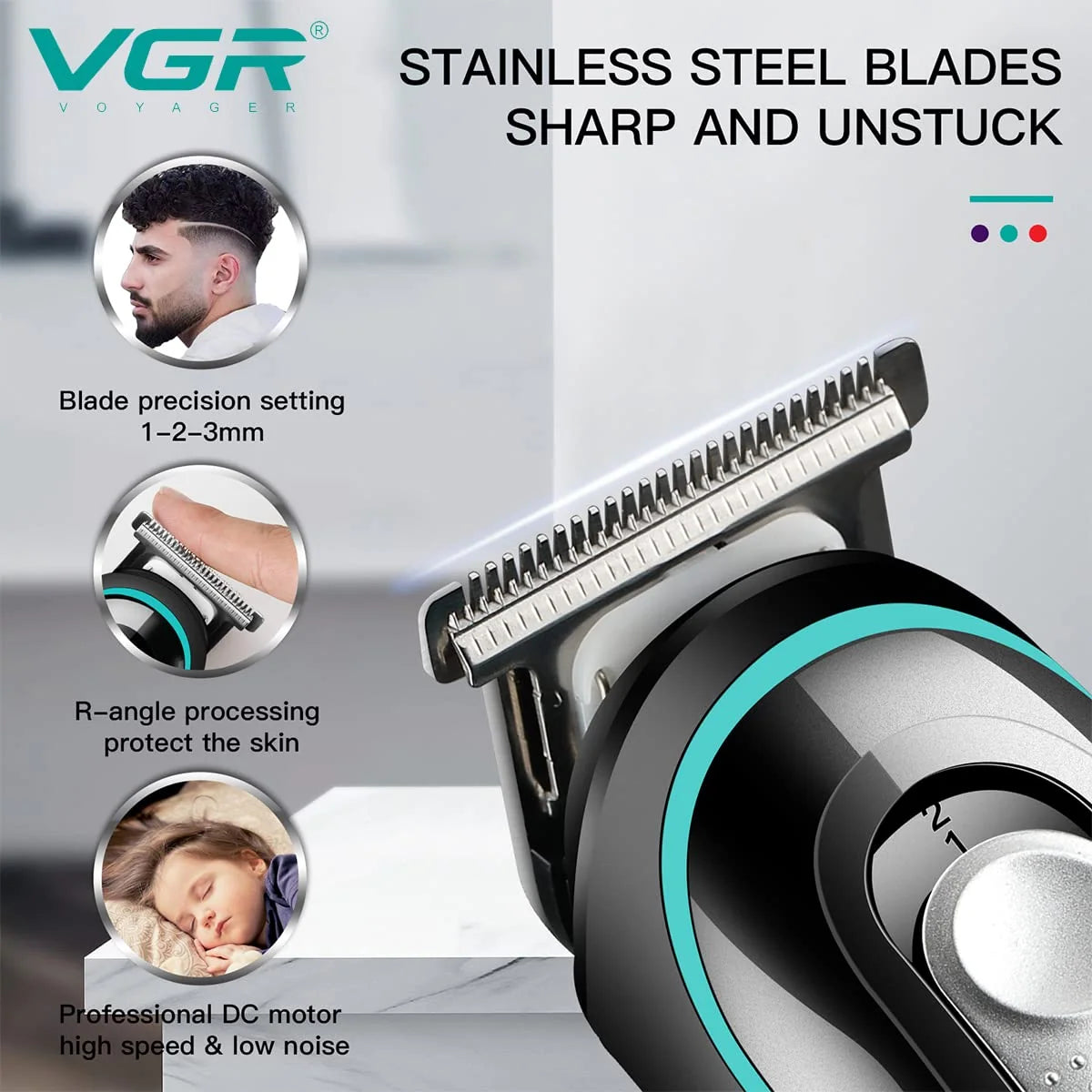 VGR V-055 FADE Profesionalna Mašinica za Šišanje