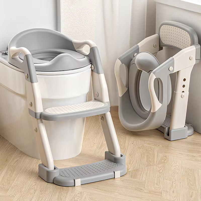 2 u 1 Adapter za wc šolju sa stepenicama (siva boja)