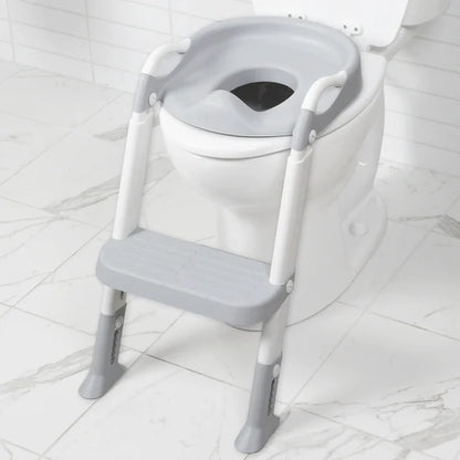 2 u 1 Adapter za wc šolju sa stepenicama (siva boja)