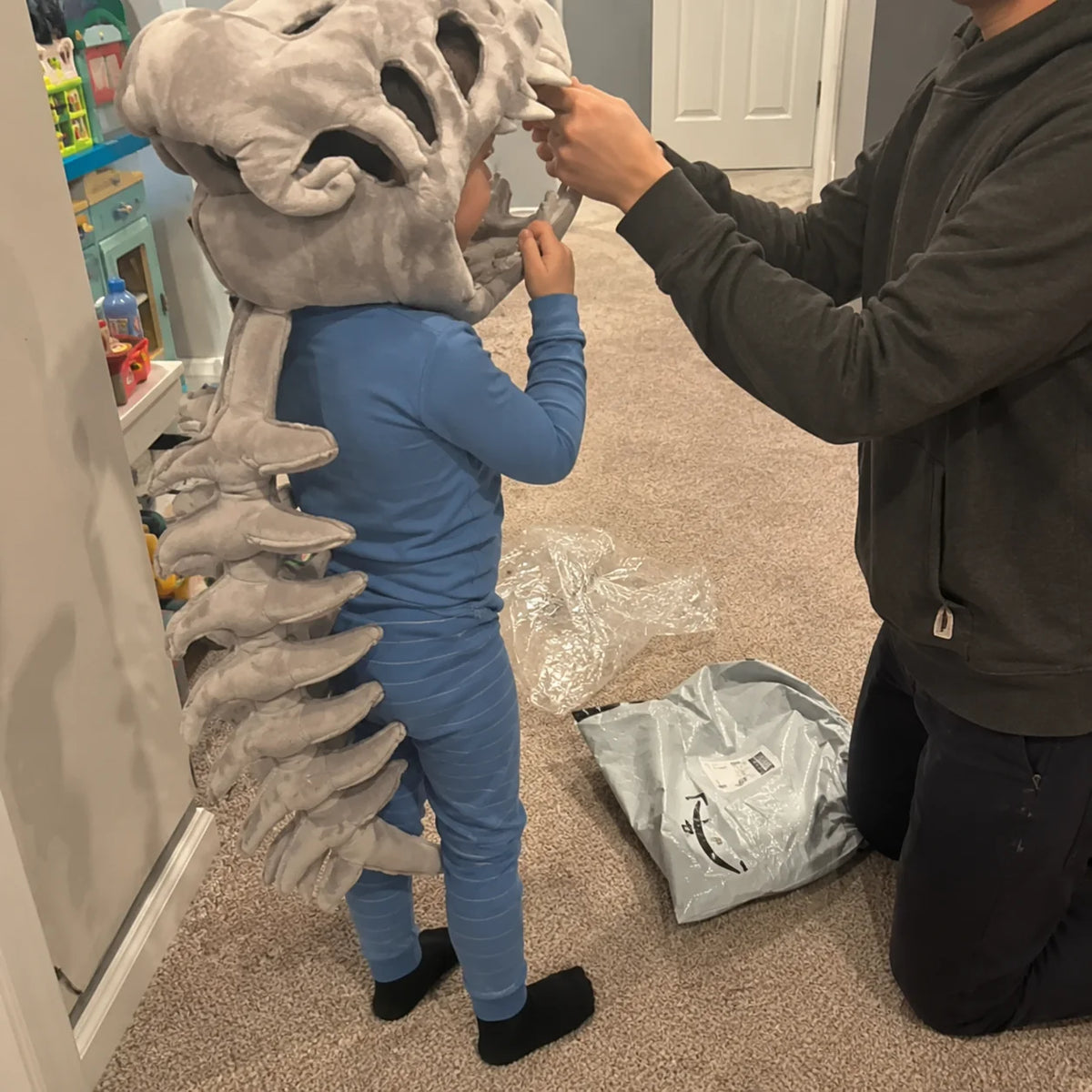 Kost dinosaurusa kostim za decu i pse