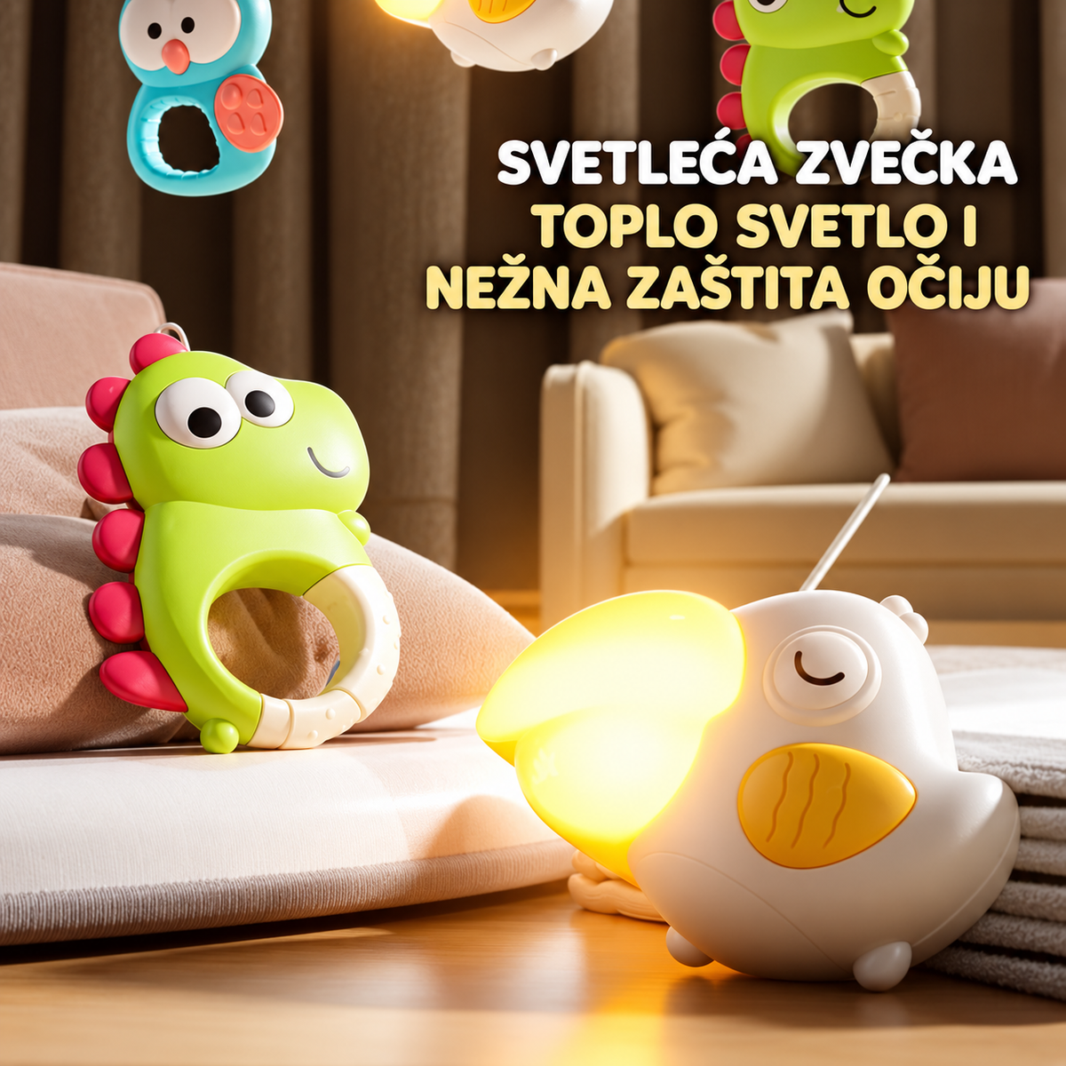 Luk sa igračkama za kolica i krevetac