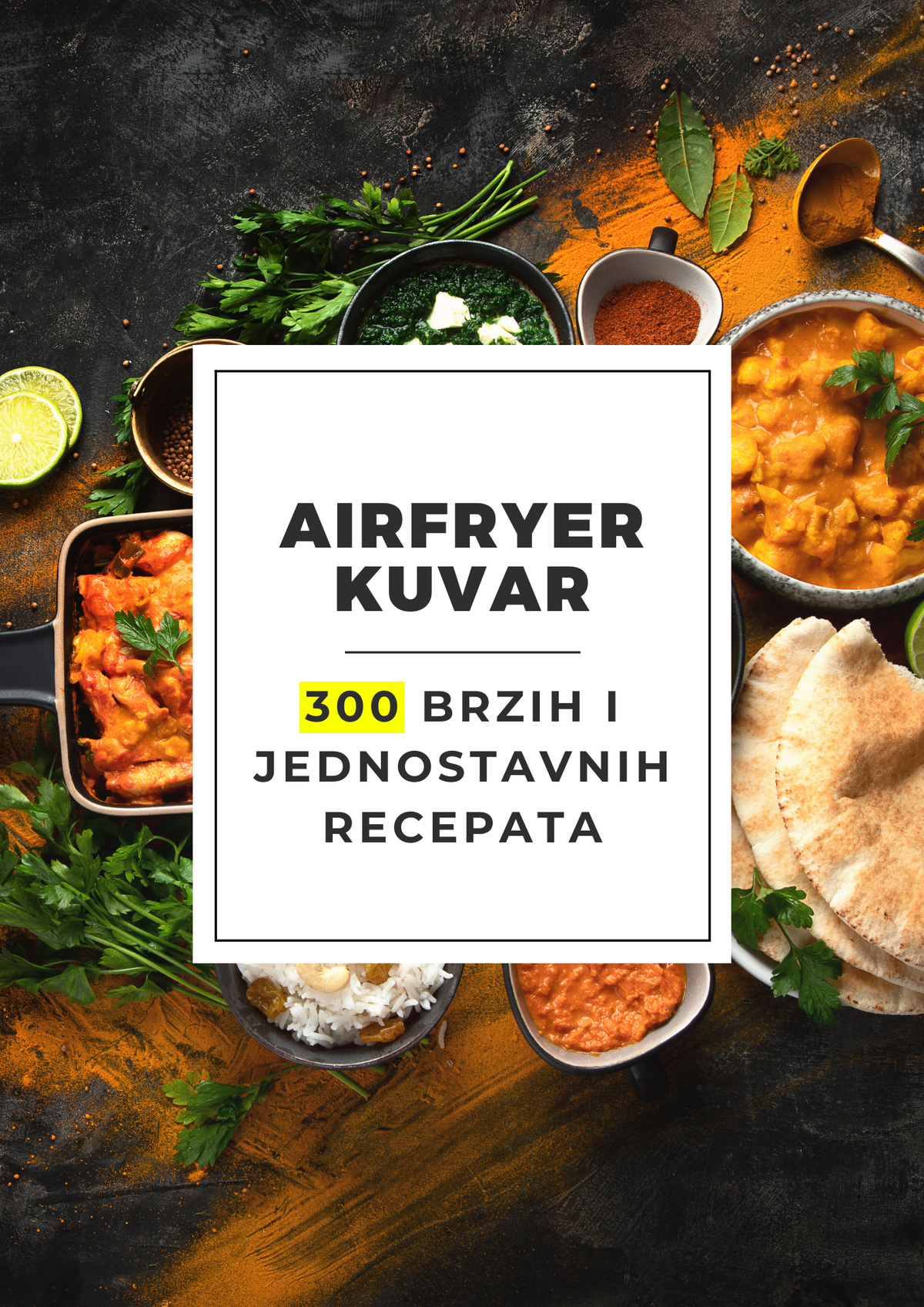 Kuvar sa 300 Recepata + GRATIS Pek Papir 100 kom za Air Fryer